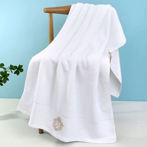 Serviette de bain d'hôtel et de douche en coton 100% de haute qualité avec logo personnalisé en gros - Product Image 2
