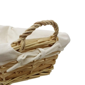 rattan tray Sustainable Rustic multifunction Storage Sundries Food Tableware <b>wicker</b> rattan tray <b>with</b> <b>handle</b> for coffee table - Product Image 3