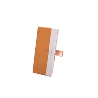 Boîtes coulissantes en papier rigide recyclable avec logo personnalisé pour emballages de perruques, avec laminage mat et poignée en ruban