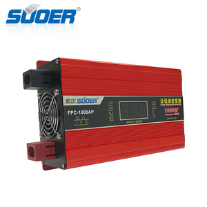 Convertisseur de courant Suoer FPC-1000AP 1000W 12V à onde sinusoïdale pure, forme d'onde modifiée pour véhicules, yachts, appareils électroménagers, 50A pour système hors réseau - Product Image 2