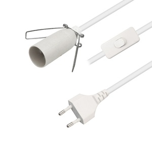 Eu Cắm Điện Cáp <span class=keywords><strong>E26</strong></span> E27 Giữ Đèn Dây Màu Trắng Chuyển Đổi Mờ Đèn Muối Dây - Product Image 3
