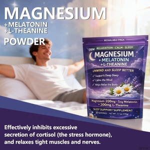 Suplemento Avanzado <span class=keywords><strong>para</strong></span> el Cuidado de la Salud, <span class=keywords><strong>Magnesio</strong></span>, Melatonina, L-Teanina <span class=keywords><strong>en</strong></span> <span class=keywords><strong>Polvo</strong></span>, Alivia la Tensión Nerviosa y la Fatiga Diaria - Product Image 1