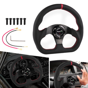Volante de carreras Rastp de 320 mm, de cuero, con 3 radios, para automóvil - Product Image 1