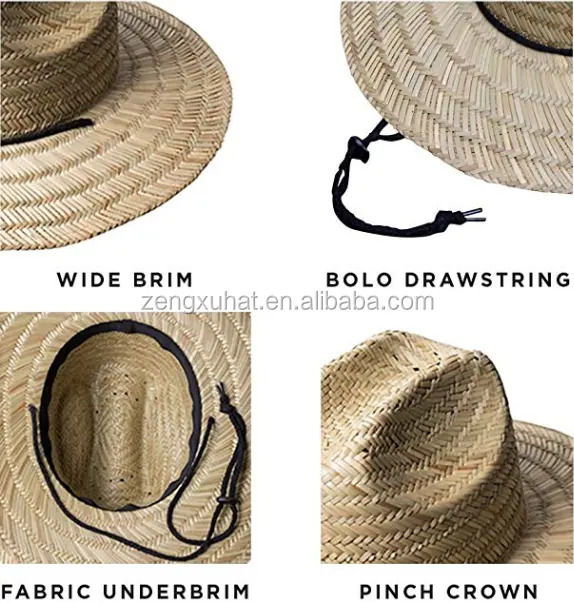 Grosir musim panas kustom Logo anak topi jerami 2021 rumput alami penjaga pantai bayi balita topi jerami dengan di bawah