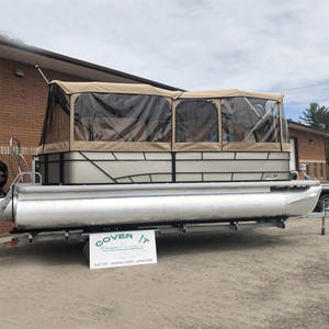 Housses et enclos <span class=keywords><strong>de</strong></span> bateaux pontons soudés personnalisés avec <span class=keywords><strong>toile</strong></span> - Product Image 6