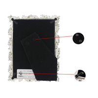 Nouveau produit métal argent blanc perle Design Photo cadre photo décoration de mariage faveurs