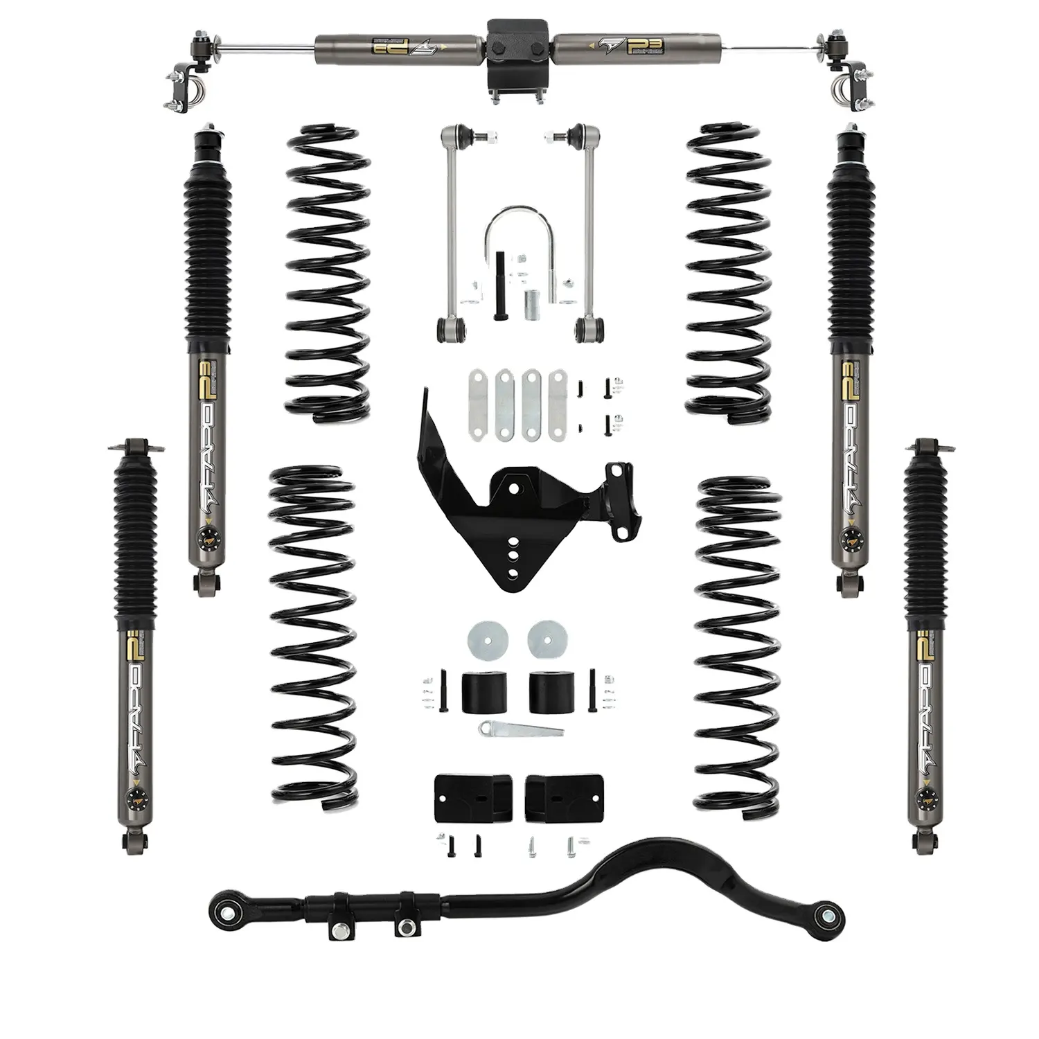2.5" lift kit for Jeep Wrangler JK 2007-2018 performance suspension