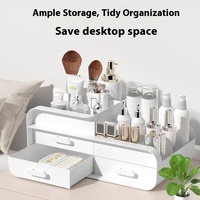 Organisateur de cosmétiques de type tiroir de support de stockage de rectangle en plastique de pp pour la boîte de rangement de bureau de coiffeuse de soins de la peau pour le dortoir
