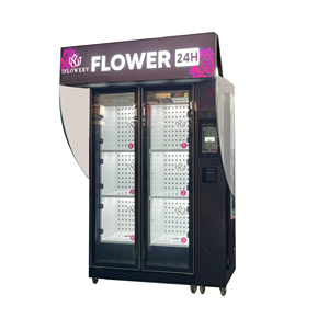 Distributeur d'extérieur testé 4 ans pour la conservation des légumes et fruits, avec 6 compartiments, et machine distributrice de fleurs SDK pour centres commerciaux - Product Image 2