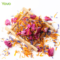 Premium-Qualität essbare Blume Blütenblätter Null Zusatz Blaue Maisblume Calendula rosa Rose Blütenblätter für Kuchen Backdekoration