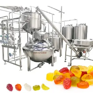 full automatic gelatin pectin gummy bear jelly candy depositing making machines production line Other Snack Machines