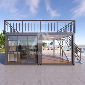 Rumah baja prefabrikasi 3 kamar tidur desain Modern rumah kecil rumah rumah Modern rumah kabin gudang dengan kamar mandi - Product Image 2