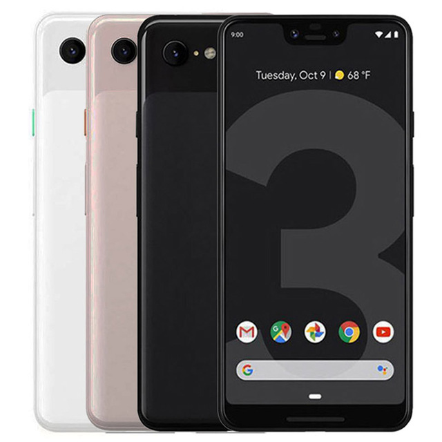 For Original Google Pixel 3 5.5 Inch Octa Core 4GB RAM 64GB 128GB ROM 12.2MP 4G LTE Unlocked Smart Phone Free Shipping 5pcs
