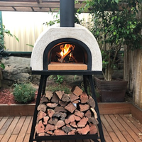 Four à pizza en brique d'argile au feu de bois extérieur personnalisé à vendre