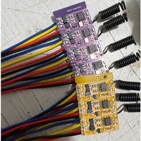 Émetteur de télécommande RF 433Mhz avec récepteur, interrupteur sans fil pour système de contrôle d'accès de porte miniature, DC3.7V 4.5V 5V 7.4V 9V