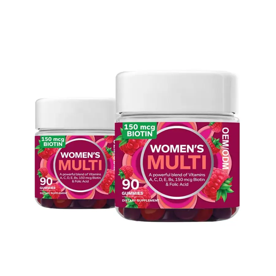 Suporte hormonal Suplemento multivitamínico gomoso Vitaminas Maca Menopausa Gomas para mulheres Alívio da menopausa