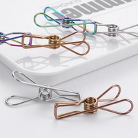 Pinces à linge en acier inoxydable 316, pinces métalliques multi-usages pour le séchage des chaussettes, des couettes et la fermeture des emballages en cuisine