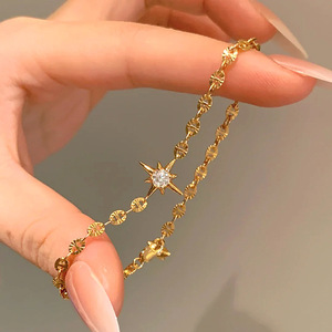 <span class=keywords><strong>Bracciale</strong></span> con Charm a Stella in Zircone Scintillante, Gioiello Portafortuna a Forma di Cometa e Meteorite per Donne - Product Image 2