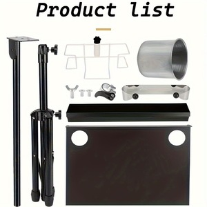 Mesa de Trabajo de Metal Mejorada para Tatuajes con Soporte Ajustable para Película Protectora, Accesorio Portátil para Estudio de Maquillaje Permanente y Belleza - Product Image 5