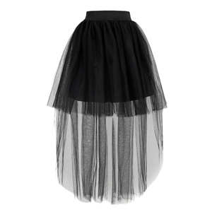 <span class=keywords><strong>Jupe</strong></span> longue en tulle noir taille naturelle pour <span class=keywords><strong>femme</strong></span> 2026, respirante, écologique, asymétrique, style décontracté, punk, gothique, carnaval - Product Image 4