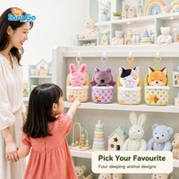 Jouets en peluche pour enfants, animal dormant rétractable avec fonction interactive anti-stress