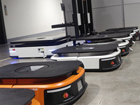 Batterie au lithium-fer-phosphate haute précision pour AGV, robot industriel de 1000 kg de charge utile, autonomie de travail >8h pour la manutention automatique des matériaux