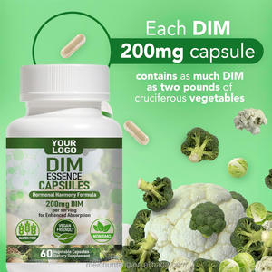 Kapsul OEM ODM DIM 200mg Diindolylmethane untuk Keseimbangan Hormon Dewasa 2 Kapsul Per Sajian 60 Kapsul/Botol - Product Image 3