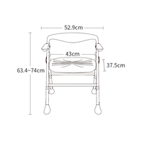 Chaise de douche pliable brevetée avec petit dossier, légère et peu encombrante