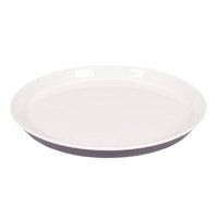 Plateau de service rond en plastique HCMA pour apéritifs, salades, pâtes, desserts, restaurants, hôtels, hôpitaux, avions, assiettes de service