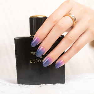 Autocollants pour ongles à dégradé de couleur en gros, bandes de vernis à ongles à paillettes à couverture complète, enveloppes de gel pour ongles - Product Image 2