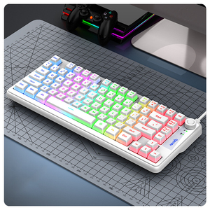 Clavier de jeu mécanique Raiju 87 touches, rétroéclairage RVB, filaire, interface USB Type A, matériau plastique, touches multimédias programmables - Product Image 3