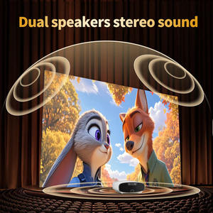 โปรเจคเตอร์ Toumei <span class=keywords><strong>Q7</strong></span> พร้อม WiFi และบลูทูธ, โปรเจคเตอร์วิดีโออัจฉริยะสำหรับสำนักงาน ระบบ Android ความละเอียด 1080P สำหรับดูหนังที่บ้าน - Product Image 4