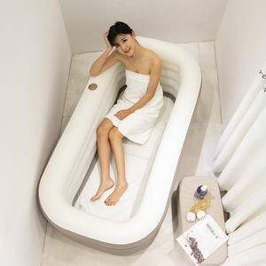 Büyük arkalık bağlantısız taşınabilir küvet banyo ev Spa ile şişme şişme havuz dayanıklı iliklerine küvet - Product Image 3