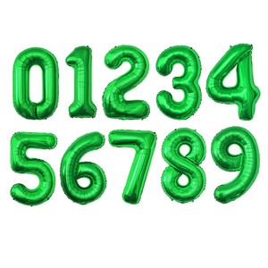 Hotsale da 40 pollici palloncino con <span class=keywords><strong>numero</strong></span> verde scuro di grandi dimensioni gigante Jumbo Digit foglio verde scuro palloncino di elio per la decorazione della celebrazione - Product Image 1