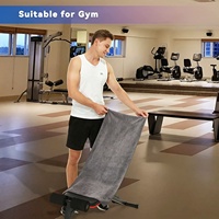 Vente directe d'usine, serviette de sport à capuche pratique et portable avec fermeture éclair discrète et poche, séchage rapide