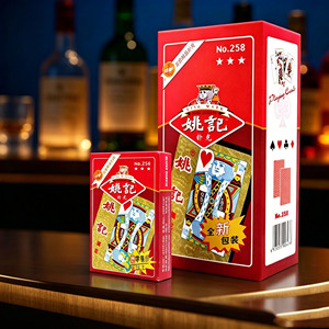 Vente en gros de cartes à jouer originales Yaoji 258, cartes à poker en papier épais à noyau <span class=keywords><strong>bleu</strong></span>, en vrac pour bar, club, fête, jeu de magie - Product Image 4