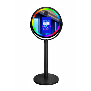 Miroir selfie rond DSLR avec écran tactile et <span class=keywords><strong>logiciel</strong></span> <span class=keywords><strong>gratuit</strong></span> pour les mariages, les fêtes et les événements - Product Image 1
