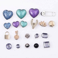 Charmes personnalisés de chaussures en cristal bling en métal strass pour chaussures de créateurs décoration ornement cadeau de Noël