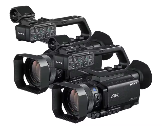 4K HD CMOS Camera NXCAM Professional Handheld Camcorder HXR-NX80 155 Wide Angle HDR for Conference Interview & Sports
