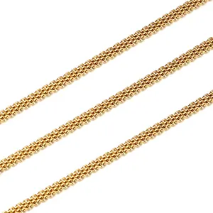 wholesale 18k solid gold chain stainless chain stainless jewelry chain