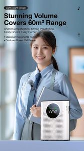 Nouveau microphone cravate sans fil S67 avec amplificateur vocal et haut-parleur pour guide touristique, professeur, conférences, entraîneur - Product Image 4