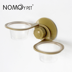 Nomoypet ชามใส่อาหารพร้อมตัวดูดพลาสติก ABS แบบแขวนคู่รูปสัตว์เลื้อยคลาน - Product Image 3