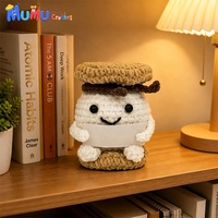 Vente en gros de jouets en peluche nuage de coton au crochet faits à la main, décoration de bureau, cadeau inspirant, fournitures pour magasins, logo personnalisé en gros