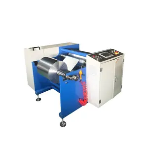 Efficient manual rewinding machine for household aluminum foil roll making machine for india