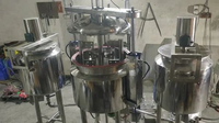 Mélangeur vertical 100L en SUS304 avec agitateur et chauffage, moteur AC 380V, équipement de mélange haute sécurité, machine de fabrication de lotions