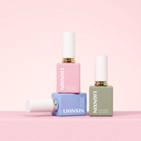 Flacons vides carrés en verre rose et bleu pour vernis à ongles en gel, 10 ml et 12 ml, avec pinceau, pour emballage cosmétique