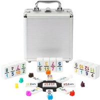 Ensemble de jeu de train mexicain double 12 couleurs jouets de dominos de moyeu en forme d'octogone vente en gros
