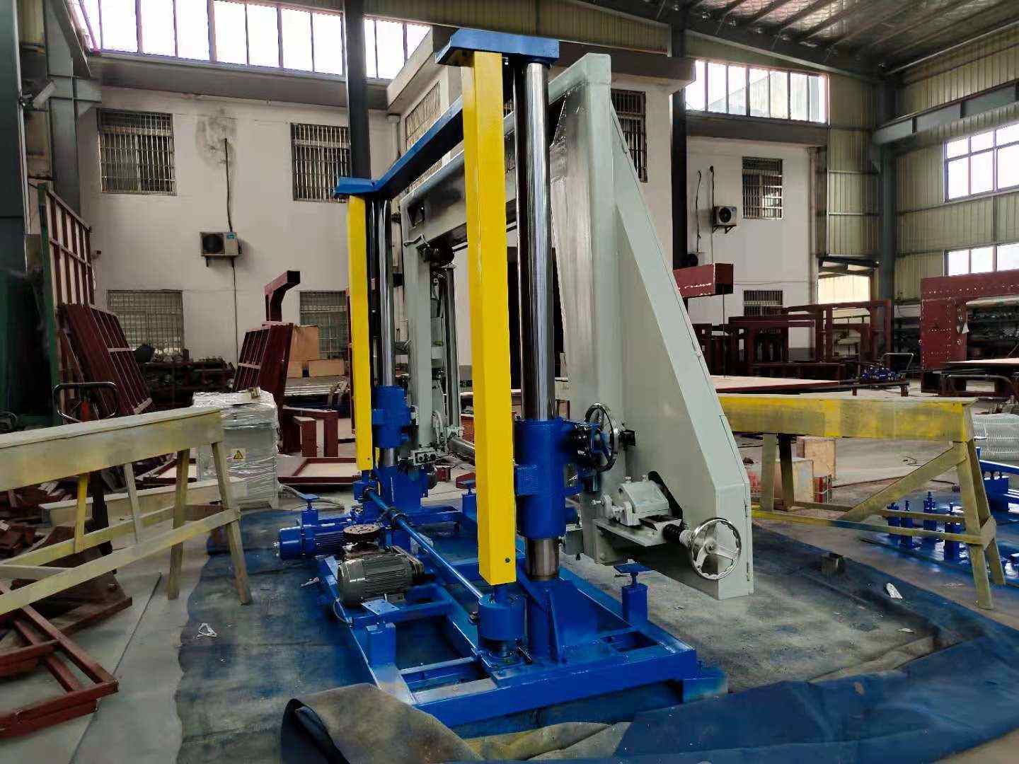 Máquina de corte de espuma horizontal, automática quente de d & t 2022 para eva/esponja/epe