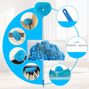 Limpiador de Ventiladores de Techo al por Mayor, Plumero Reutilizable de Microfibra con Barra Extensible Ajustable para Techos, Persianas y Muebles - Product Image 6