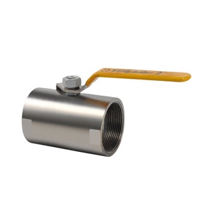 COVNA Commande Urgente DN40 Vanne à boisseau sphérique COVNA à filetage femelle CW617N SS316L avec poignée de verrouillage – Options Acier inoxydable/Laiton/UPVC - Product Image 2